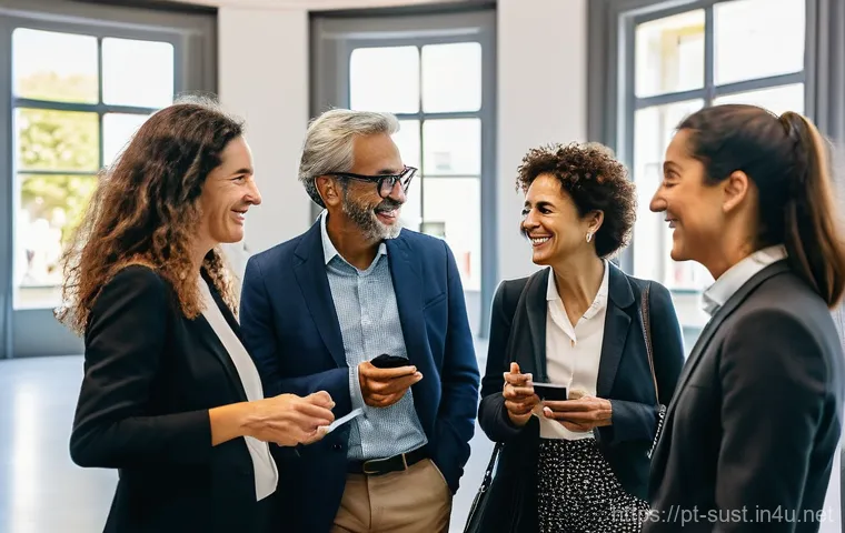 지속가능성 컨설팅 업계 내 전문 네트워킹 - **Networking at a Sustainability Event in Lisbon:**
    "A vibrant and diverse group of sustainabili...